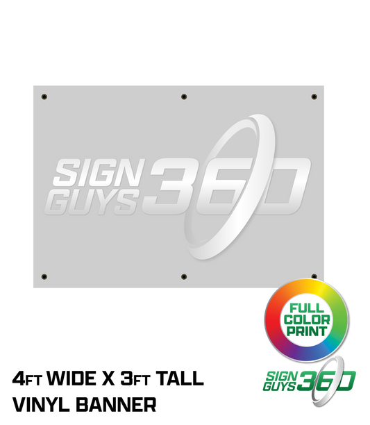 4ft x 3ft Banner