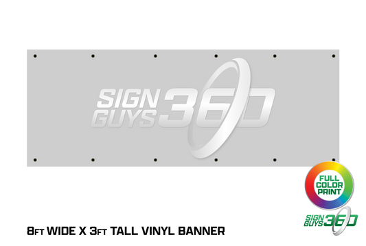 8ft x 3ft Banner