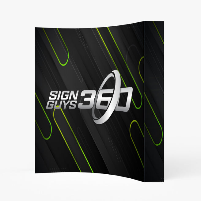 8ft Standard Fabric Backdrop - Curved
