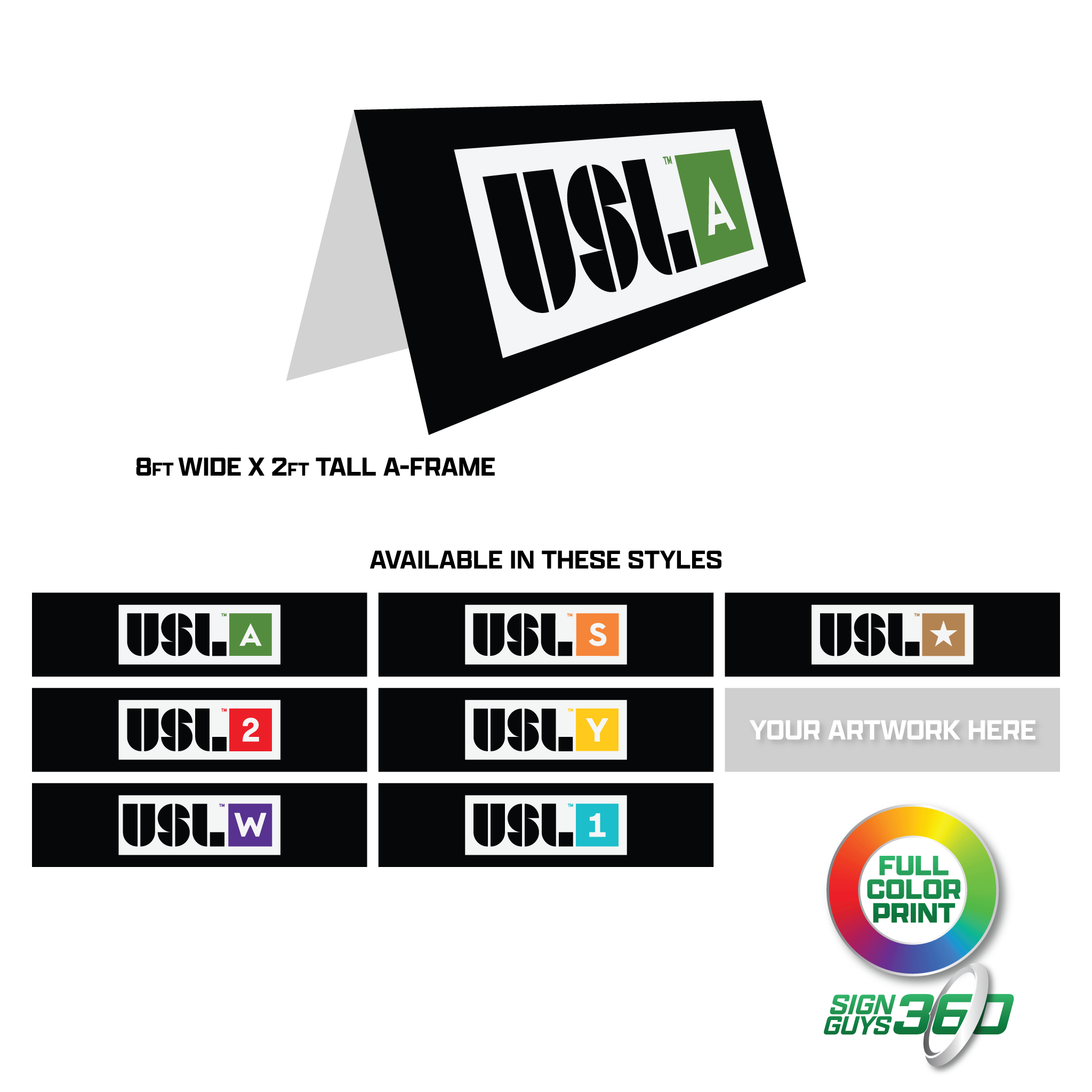 Coroplast A-Frame USL