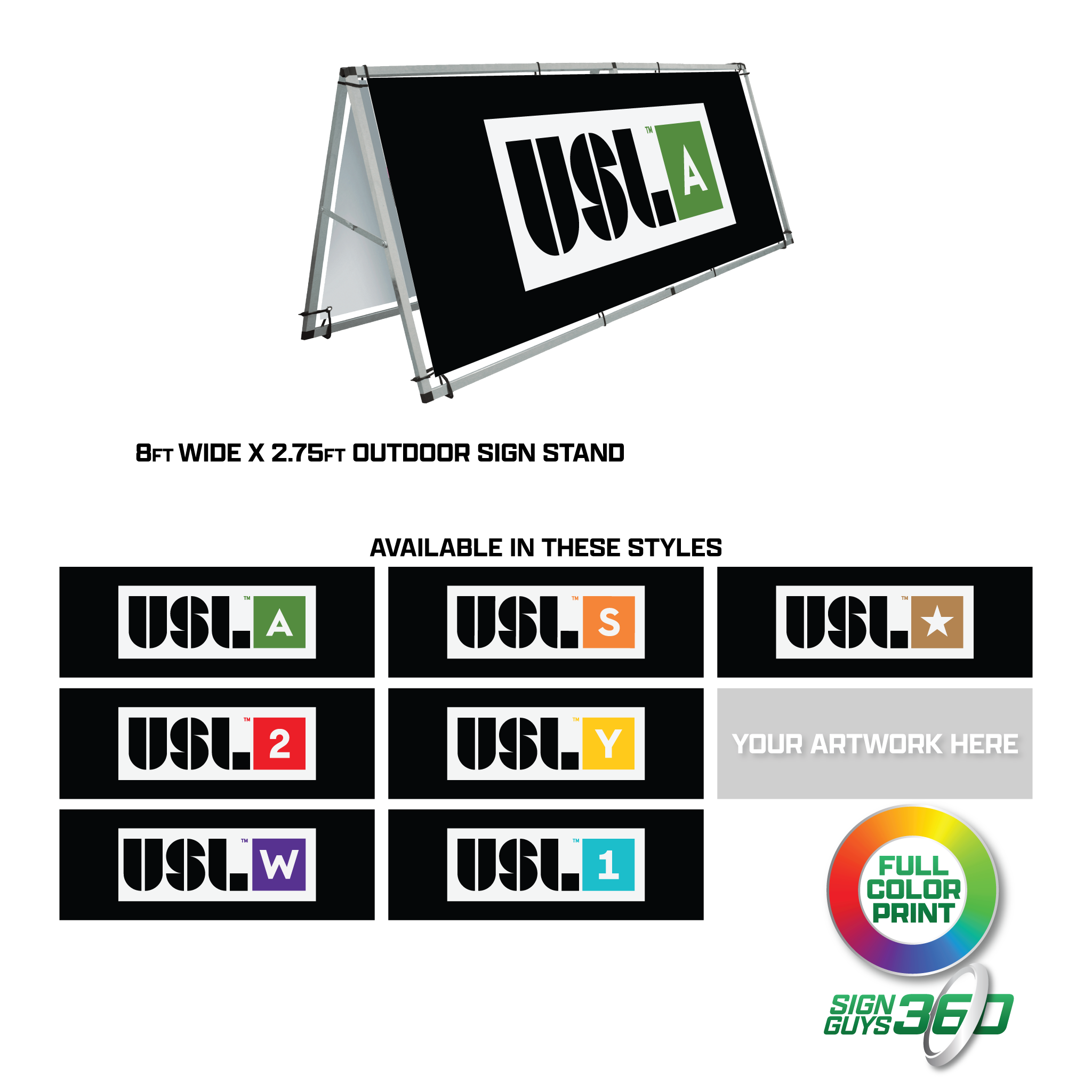 Outdoor Sign Stand - USL