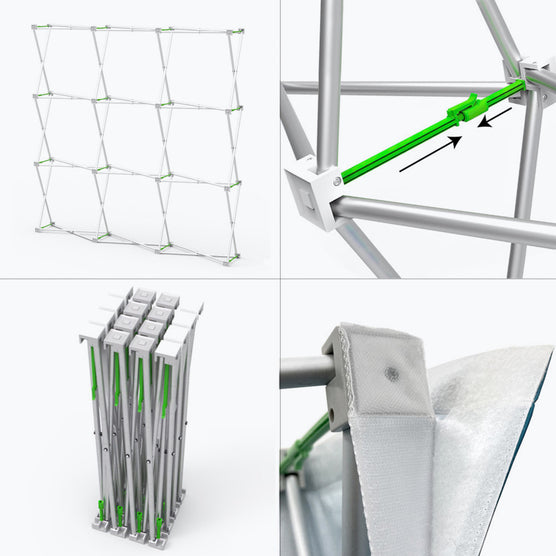 10ft Standard Fabric Backdrop - Straight