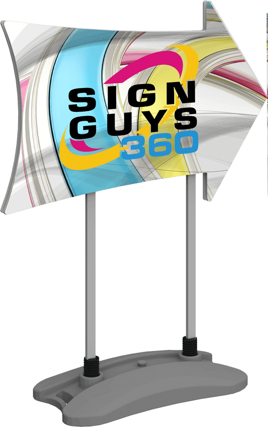 Contour Outdoor Sign Arrow Side - Water Base